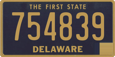 DE license plate 754839