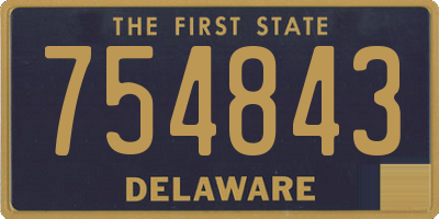 DE license plate 754843