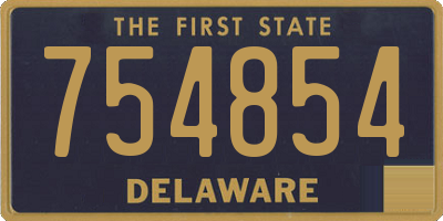 DE license plate 754854