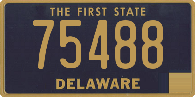 DE license plate 75488