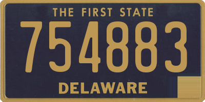 DE license plate 754883