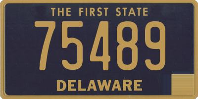 DE license plate 75489