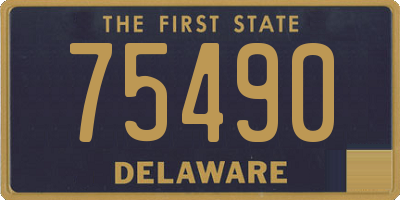 DE license plate 75490