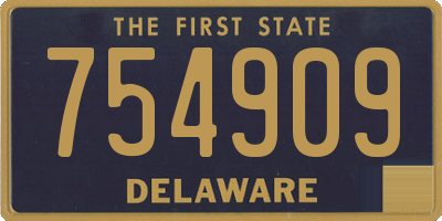 DE license plate 754909