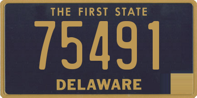 DE license plate 75491