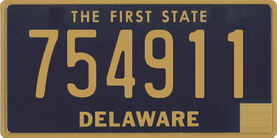 DE license plate 754911