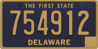 DE license plate 754912