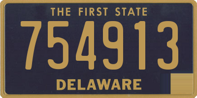DE license plate 754913