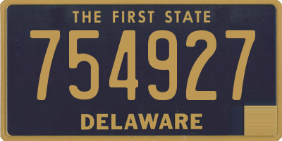 DE license plate 754927