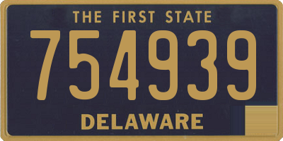 DE license plate 754939