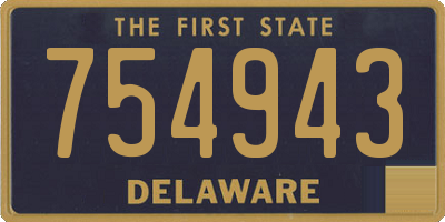 DE license plate 754943