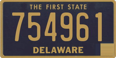DE license plate 754961
