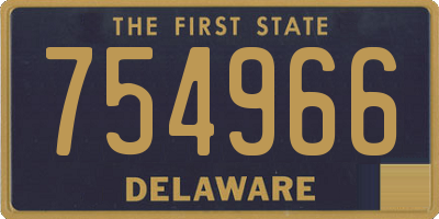 DE license plate 754966