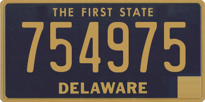 DE license plate 754975