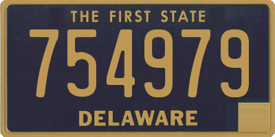 DE license plate 754979