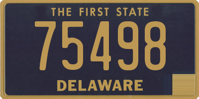 DE license plate 75498