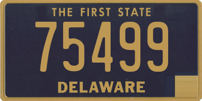 DE license plate 75499