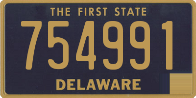 DE license plate 754991