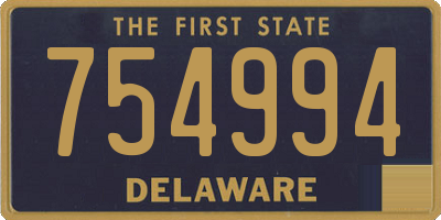 DE license plate 754994