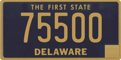 DE license plate 75500