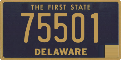 DE license plate 75501