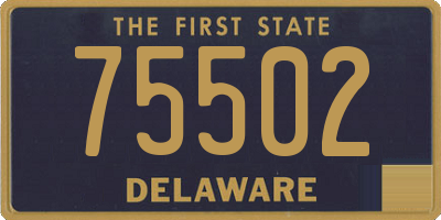 DE license plate 75502