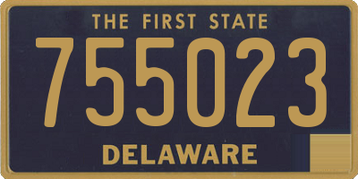 DE license plate 755023