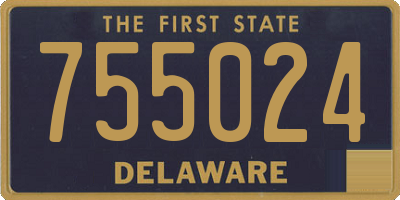 DE license plate 755024