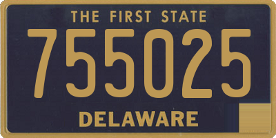 DE license plate 755025