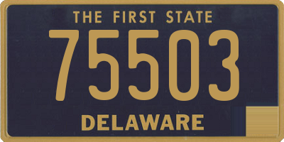 DE license plate 75503