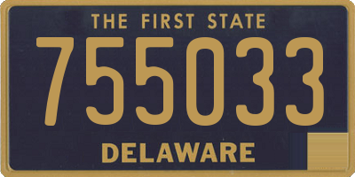 DE license plate 755033