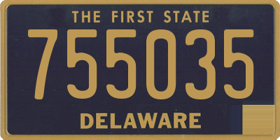 DE license plate 755035