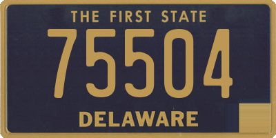 DE license plate 75504