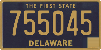 DE license plate 755045
