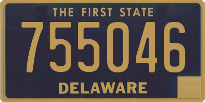 DE license plate 755046
