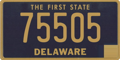 DE license plate 75505