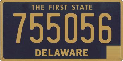 DE license plate 755056