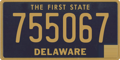 DE license plate 755067