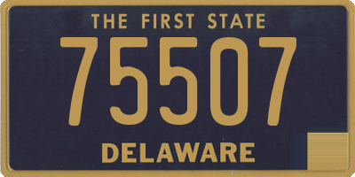 DE license plate 75507