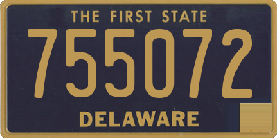 DE license plate 755072
