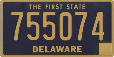 DE license plate 755074