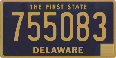 DE license plate 755083