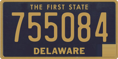 DE license plate 755084