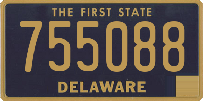 DE license plate 755088