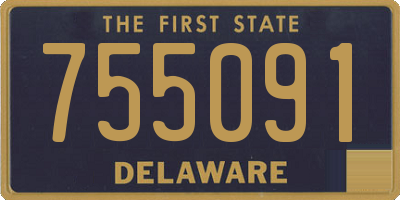 DE license plate 755091