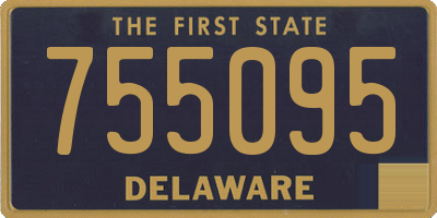 DE license plate 755095