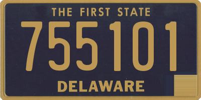 DE license plate 755101