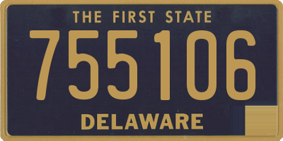 DE license plate 755106
