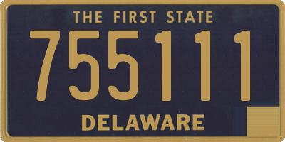 DE license plate 755111