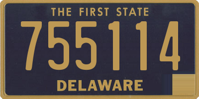 DE license plate 755114